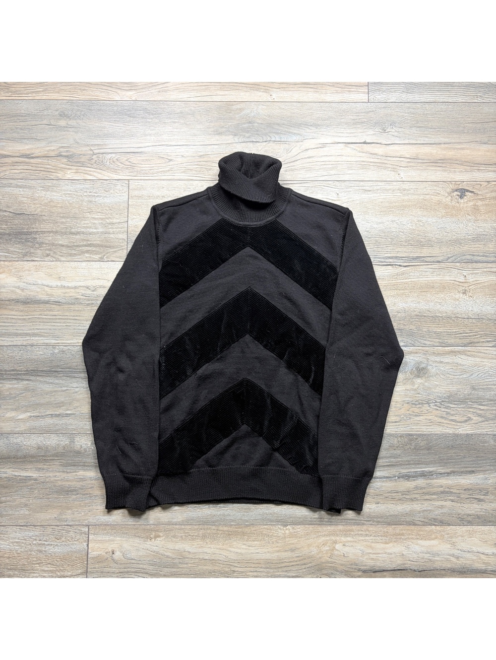 Armani Collezioni Black Turtleneck Sweater Size 52